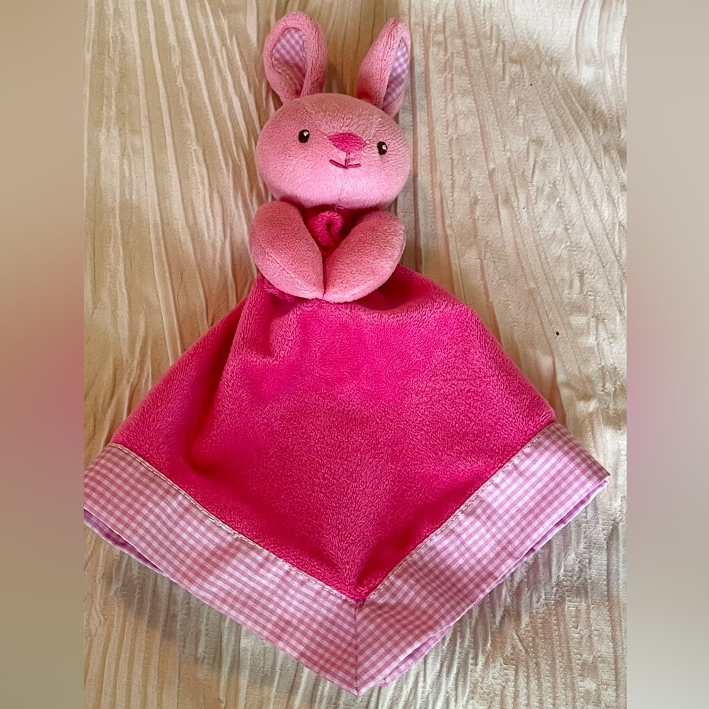 Prestige Baby pink bunny small lovey comfort baby infant security blanket